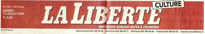 La Liberté, front page heading