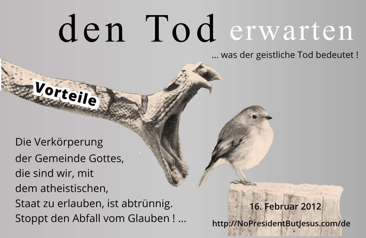 den Tod erwarten